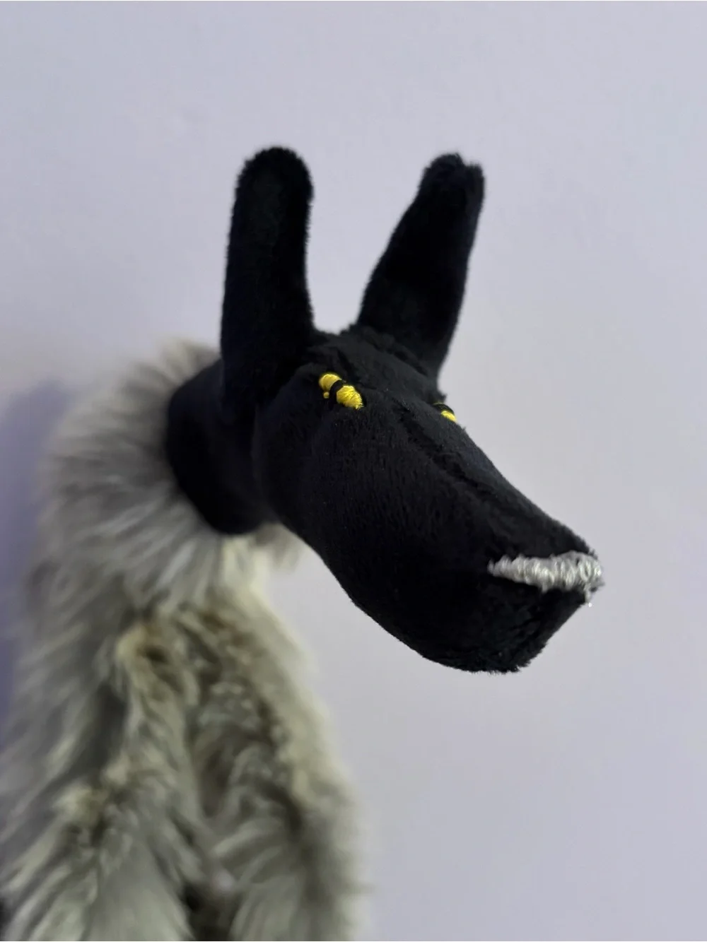 🐺Black WOLF🐺 12” Plush HANDMADE Custom COLLECTIBLE Dog - Picture 5 of 14
